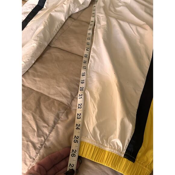 Vtg Nike Pants Mens XL White Yellow Track Windbreaker Jogger Cargo Swoosh - Picture 7 of 13